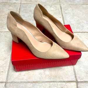 Never worn block heel pumps